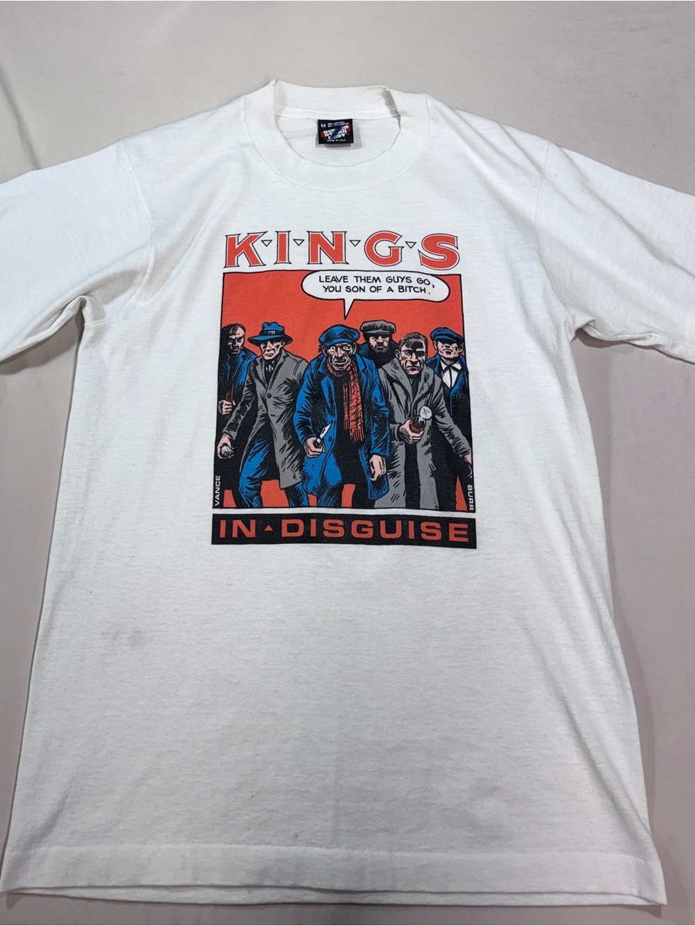 Vintage 90s Kings In Disguise Comic T Shirt Screen Stars Best Single Stitch Rare